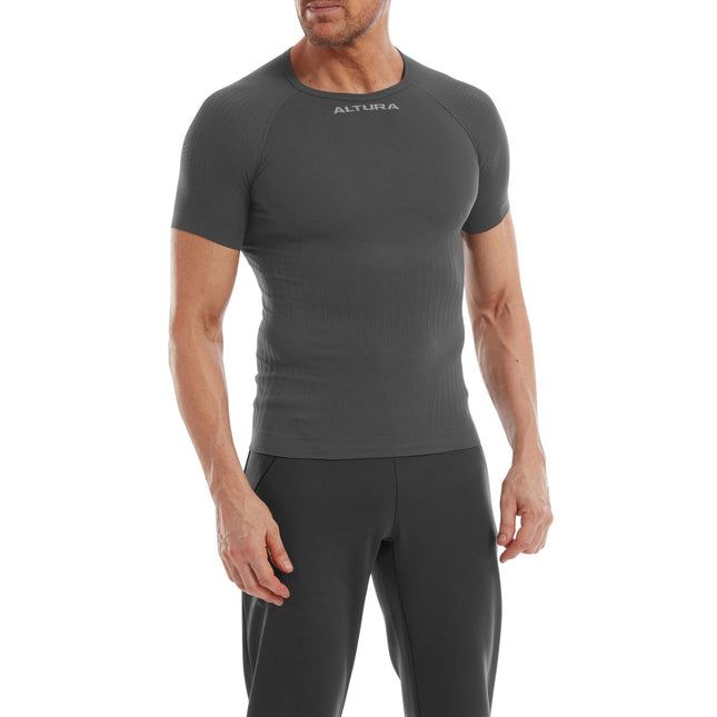 Altura Tempo Seamless Short Sleeve Baselayer 2022 - AL27UTEMBL1SS-CH-L - Aerolux