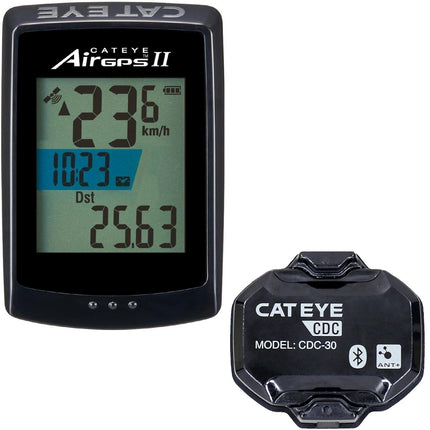 CatEye Air GPS 2 Cycle Computer With Cadence Sensor - CA240AIRGPS2CDC - Aerolux