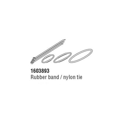CatEye Strada Slim Cycle Computer Rubber Band And Zip Tie Fitting Kit - CA1603893 - Aerolux