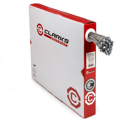 Clarks MTB/Hybrid S/S Inner Brake Wire W1.5 x L2000mm Barrel Nipple Dispenser Box (100pcs) - W6053DB - Aerolux