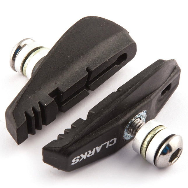 Clarks Road Brake Pads Integral Block w/Angle Adjustment for Shimano SRAM Tektro 55mm - CPS250 - Aerolux