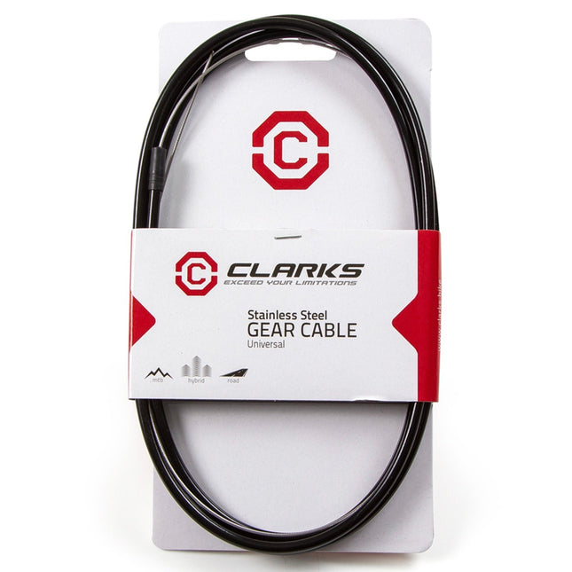 Clarks Universal SS Gear Cable w/SP4 Black Outer Casing - 6085SS - Aerolux