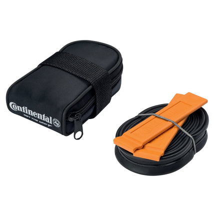 Continental Road Saddle Bag with Race 700 x 20 - 25 Presta 48mm Valve Tube and 2 Tyre Levers - TAC00388 - Aerolux