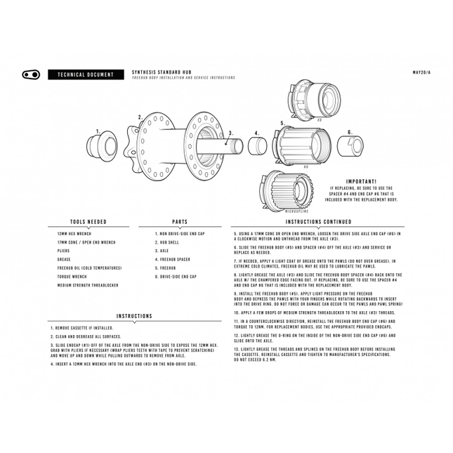 Crankbrothers Freehub Body Alloy Driver - CRB-16506 - Aerolux