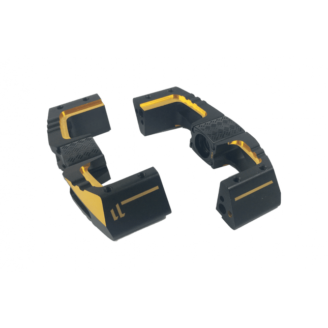 Crankbrothers Part Pedal Body Mallet Dh 11 Left Complete Black/gold - CRB-99224 - Aerolux