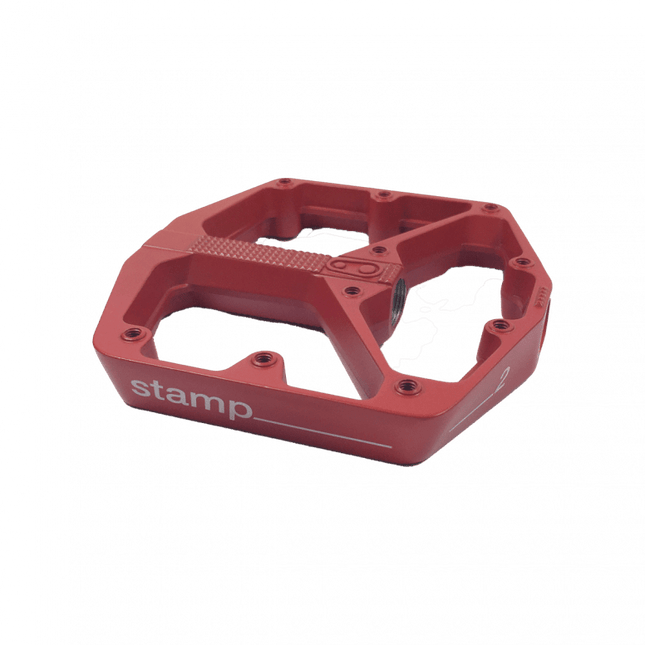 Crankbrothers Pedal Body Stamp 2 Red Large Left - CRB-99239 - Aerolux