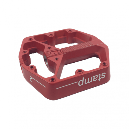 Crankbrothers Pedal Body Stamp 2 Red Small Left - CRB-99245 - Aerolux