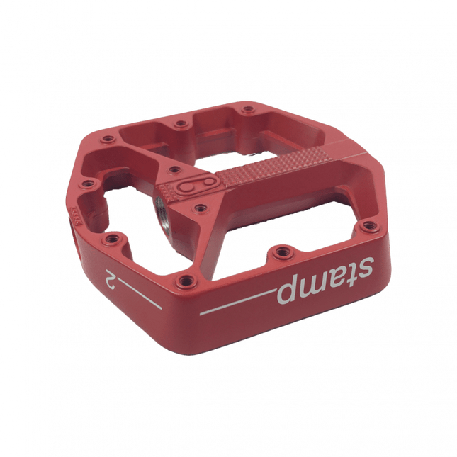 Crankbrothers Pedal Body Stamp 2 Red Small Left - CRB-99245 - Aerolux