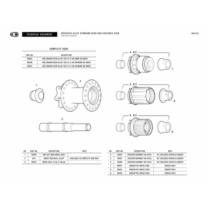 Crankbrothers Synthesis E Rear Hub XD - CRB-99555 - Aerolux