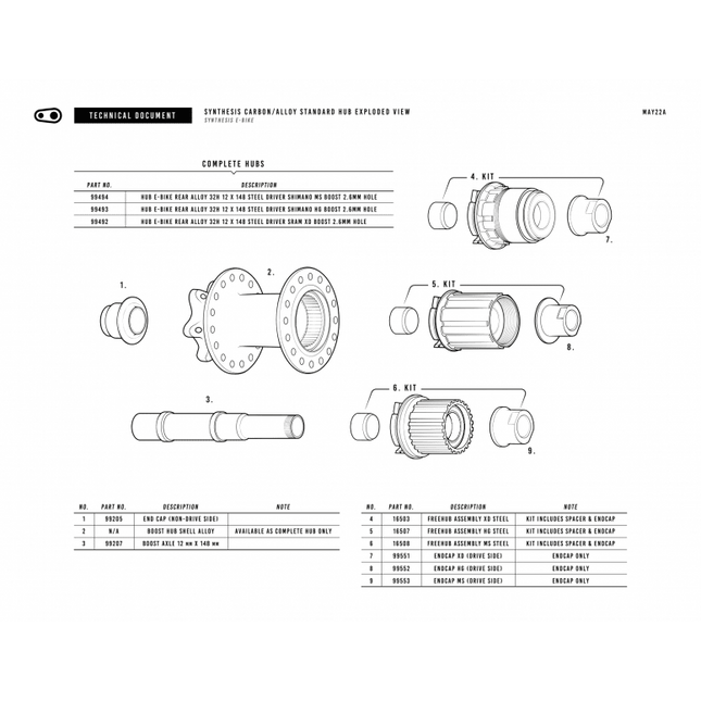 Crankbrothers Synthesis Ebike Rear Hub - CRB-99493 - Aerolux