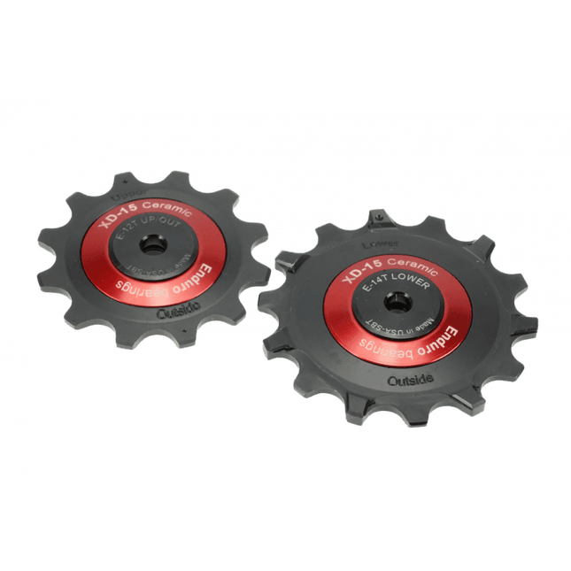 Enduro Bearings Jockey Wheels - XD15 - SRAM Eagle AXS 12sp - BKCJ-0505 - Aerolux