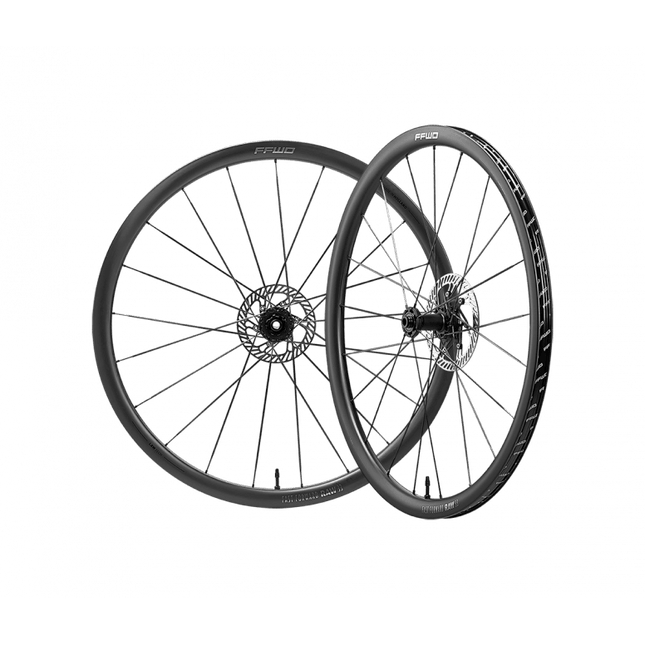 Fast Forward RAW33 Carbon Clincher Disc Brake Wheelset Pair - ASRAW33CSMATTXDR - Aerolux