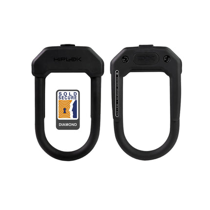 Hiplok DX D Lock 14mm x 15 x 8.5cm Hardened Steel (Diamond Sold Secure) - HLDX1AB - Aerolux