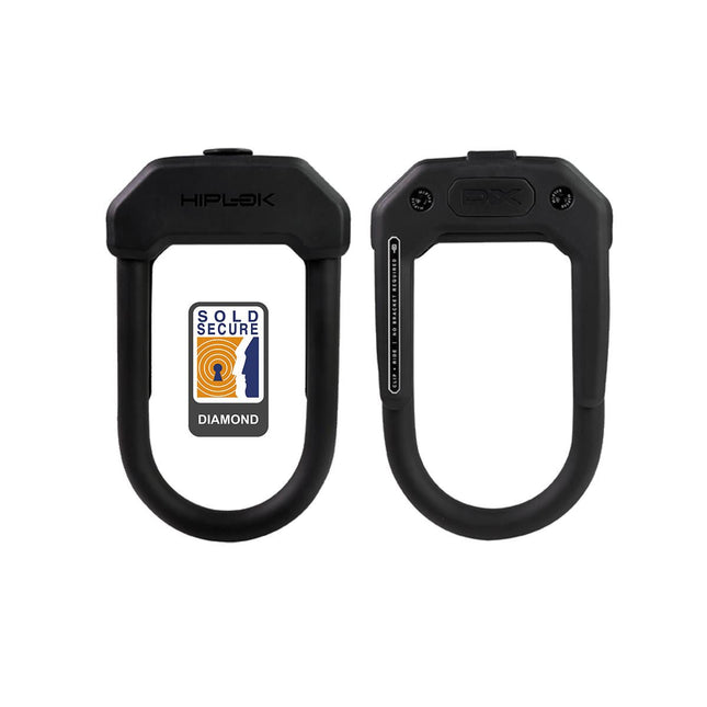 Hiplok DX D Lock 14mm x 15 x 8.5cm Hardened Steel (Diamond Sold Secure) - HLDX1AB - Aerolux