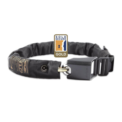 Hiplok GOLD Wearable Chain Lock 10mm x 85cm - waist 24 - 44 inches (Gold Sold Secure) - HLGLD1AB - Aerolux