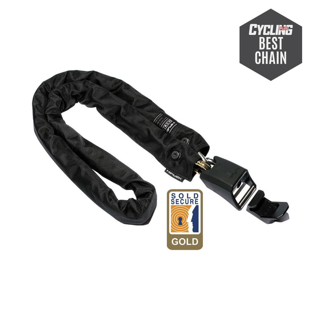 Hiplok Home Gold Chain Lock 10mm X 150cm Includes Wall Hook (Gold Sold Secure) - HLHOM1AB - Aerolux