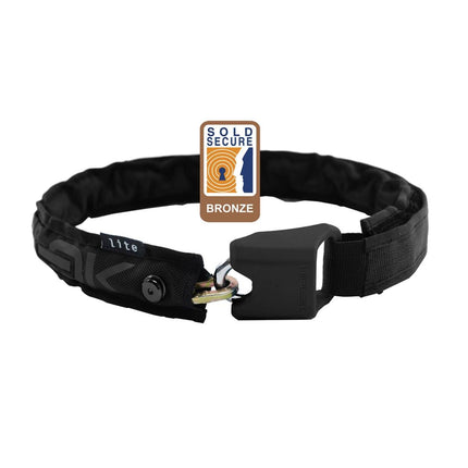 Hiplok LITE Wearable Chain Lock 6mm x 75cm - waist 24 - 44 inches (Bronze Sold Secure) - HLLT1AB - Aerolux