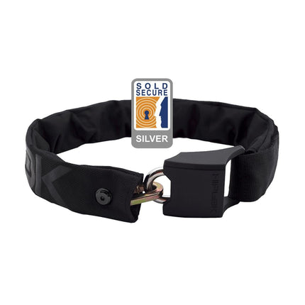 Hiplok ORIGINAL V1.5 Wearable Chain Lock 8mm x 90cm - waist 24 - 44 inches (Silver Sold Secure) - HLV150AB - Aerolux