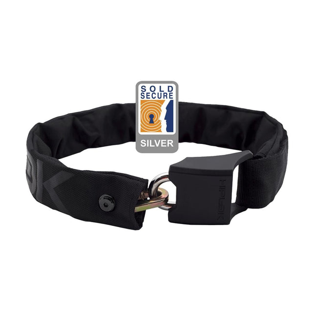Hiplok ORIGINAL V1.5 Wearable Chain Lock 8mm x 90cm - waist 24 - 44 inches (Silver Sold Secure) - HLV150AB - Aerolux
