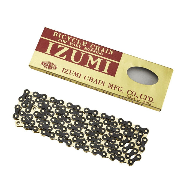 Izumi ES410 JB/G 1/2" X 1/8" Track Chain 116L Gold/Black - IZSTCHAIN9B - Aerolux