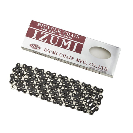 Izumi ES410 JB/S 1/2" X 1/8" Track Chain 116L Silver/Black - IZSTCHAIN6B - Aerolux