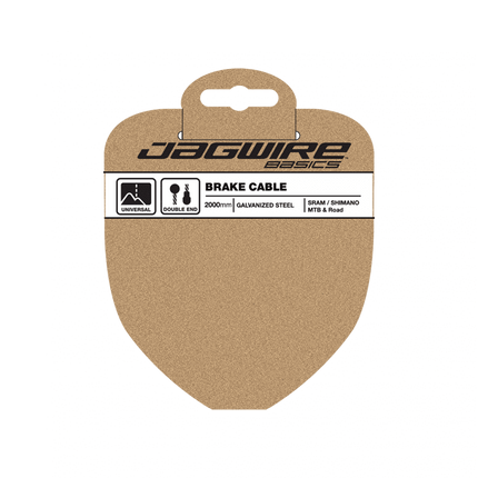 Jagwire Basic MTB & Road Brake Cable - Galv - Shim - JW-92RG2795 - Aerolux