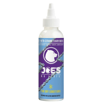 Joe's No Flats E - Mtb Ceramic Chain Wax Dry Condition (Drop) 125ml Bottle - JNF180735 - Aerolux