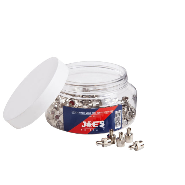 Joe's No Flats Schrader Valve Key / Cap (100pcs) - JNF180098 - Aerolux