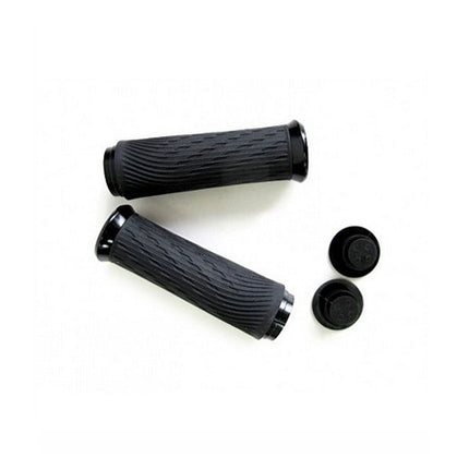 Locking Grips for Grip Shift Full Length 122mm with Black Clamps and End Plug - HGS13003 - Aerolux