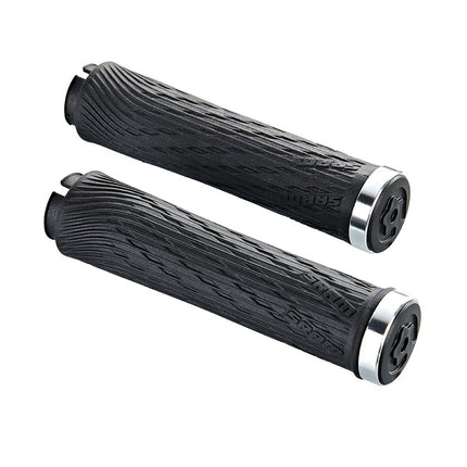 Locking Grips for Grip Shift Integrated 100mm with Black Clamps and End Plug - HGS13001 - Aerolux