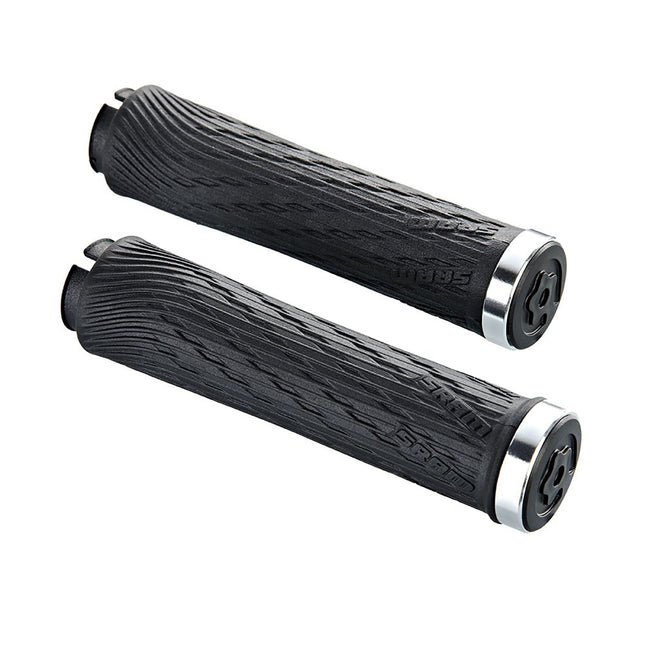 Locking Grips for Grip Shift Integrated 100mm with Black Clamps and End Plug - HGS13001 - Aerolux