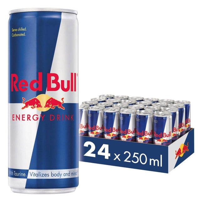 Red Bull Energy Single Can 250ml (24 Pack) - RB0375 - Aerolux