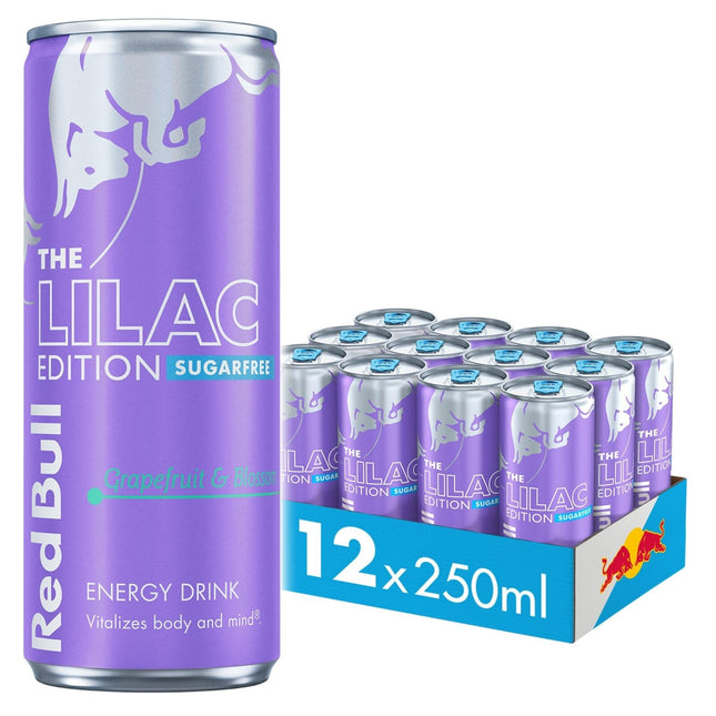 Red Bull Sugar Free Lilac Edition 250ml (12 Pack) - RB247281 - Aerolux