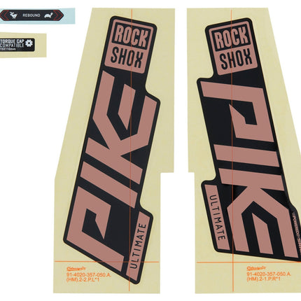 Rockshox Fork Decal Kit - Pike Ultimate 27/29 (2021) - SSP8105043 - Aerolux