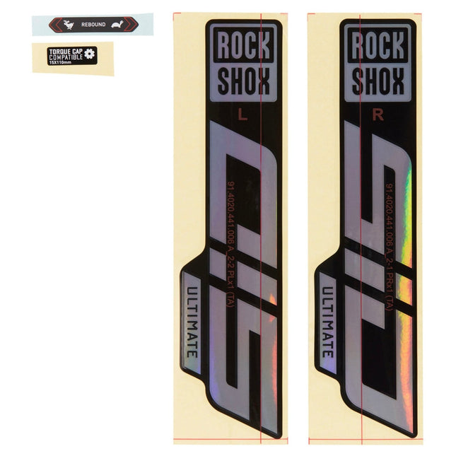 Rockshox Fork Decal Kit - SID Ultimate 27/29 (2021) - SSP8105040 - Aerolux