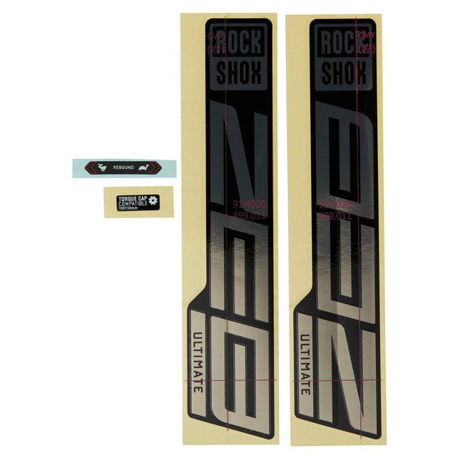 Rockshox Fork Decal Kit - Zeb Ultimate 27/29 (2021) - SSP8105051 - Aerolux