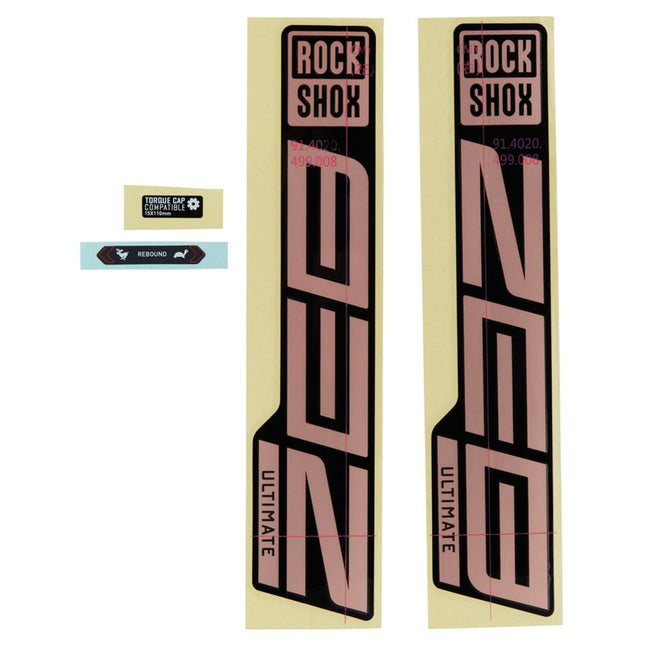 Rockshox Fork Decal Kit - Zeb Ultimate 27/29 (2021) - SSP8105051 - Aerolux