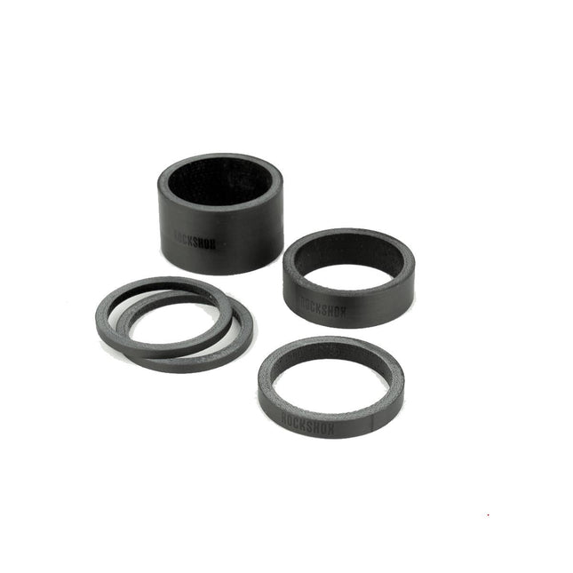 RockShox Headset Spacer Set, UD Carbon (2.5mm x 2, 5mm x 1, 10mm x 1, 20mm x 1) - RS8036000 - Aerolux