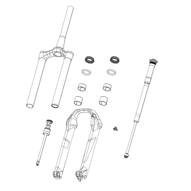 RockShox Spare - Front Suspension Internals Right Assembly TK 30 Gold TK 27.5,29 120 Remote 17mm Cable Pull (PopLoc/Original PushLoc Only) A1 - R8009043 - Aerolux