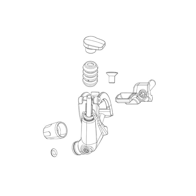 RockShox Spare - Remote Spare Part Hydraulic Hose/Barb/Compression Fitting XLoc Monarch XX FullSprint Connectamajig 2000mm Qty 1 (Use With Reverb Fluid on LY) B1 - R8002020 - Aerolux