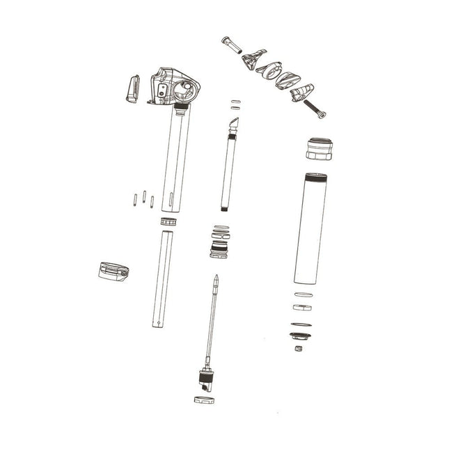 Rockshox Spare - Seatpost Service Lower Hose Barb Assembly Kit - Reverb Stealth - R5030010 - Aerolux