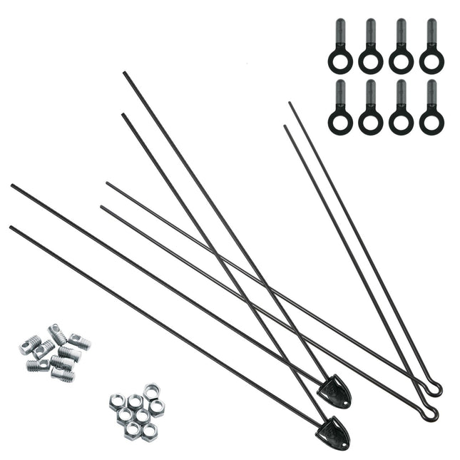 SKS Bluemels Kit, 4 V - Stays With 2 Secu - Clips And 8 Bolts/Nuts/End Caps - SKX11261 - Aerolux
