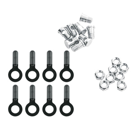 SKS Set Of Bolts/Nuts/End Caps For Chromoplastics/Bluemels/Longboards - SKX10189 - Aerolux
