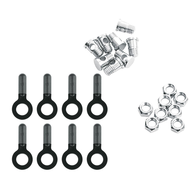 SKS Set Of Bolts/Nuts/End Caps For Chromoplastics/Bluemels/Longboards - SKX10189 - Aerolux