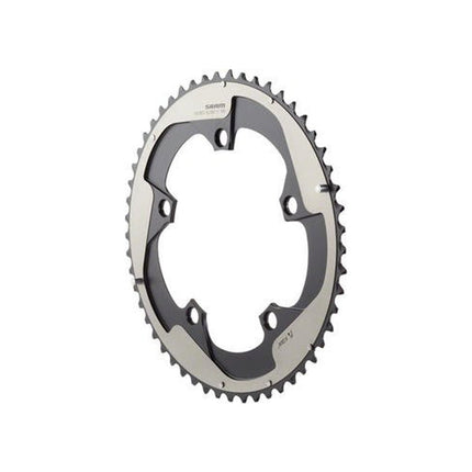 SRAM Chain Ring Road Red22 X - Glide R 53T Yaw 11 Speed S3 Hidden Bolt/Non - Hidden Bolt 130 Alum 5mm Falcon Grey BB30 or GXP (53 39) - CRS009000 - Aerolux