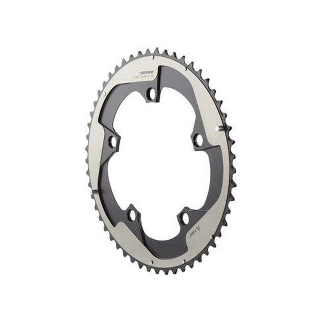 SRAM Chain Ring Road Red22 X - Glide R 53T Yaw 11 Speed S3 Hidden Bolt/Non - Hidden Bolt 130 Alum 5mm Falcon Grey BB30 or GXP (53 39) - CRS009000 - Aerolux