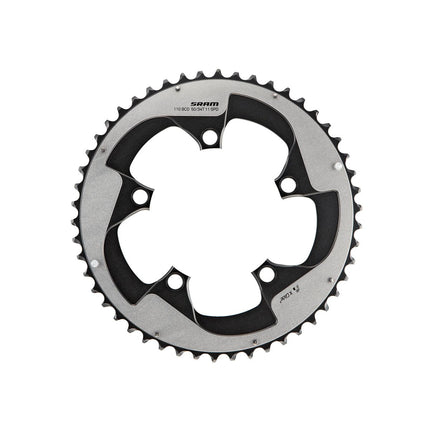 SRAM Chain Ring Road X - Glide R 52T Yaw 11 Speed S2 Hidden Bolt/Non - Hidden Bolt 110 Alum 5mm Silver BB30 or GXP (52 - 36) - CRS016000 - Aerolux