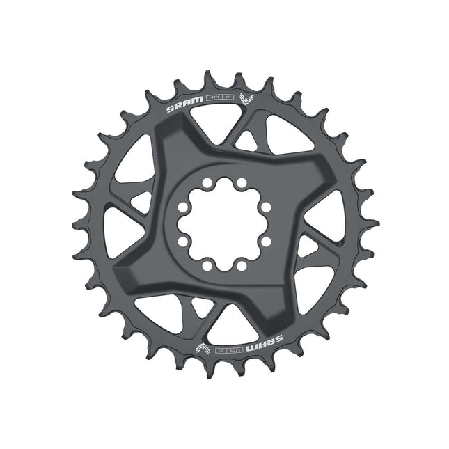 SRAM - Chain Ring T - Type Direct Mount 3mm Offset Eagle (Including 8 Bolts) Dark Polar - GX D1 - CW8054000 - Aerolux
