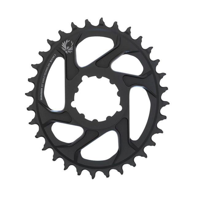 SRAM Chain Ring X - SYNC 2 Oval 32T Direct Mount 3mm Offset Boost Alum Eagle Black - CW8038040 - Aerolux