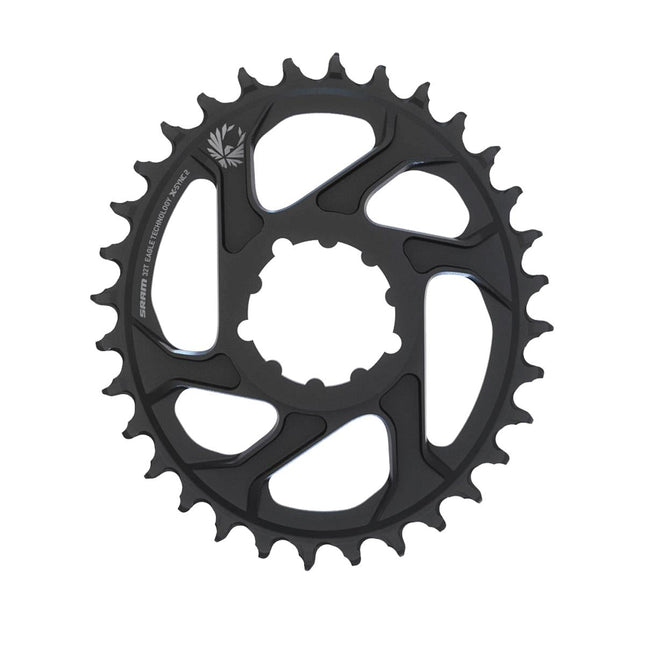 SRAM Chain Ring X - SYNC 2 Oval 32T Direct Mount 6mm Offset Alum Eagle Black - CW8038030 - Aerolux